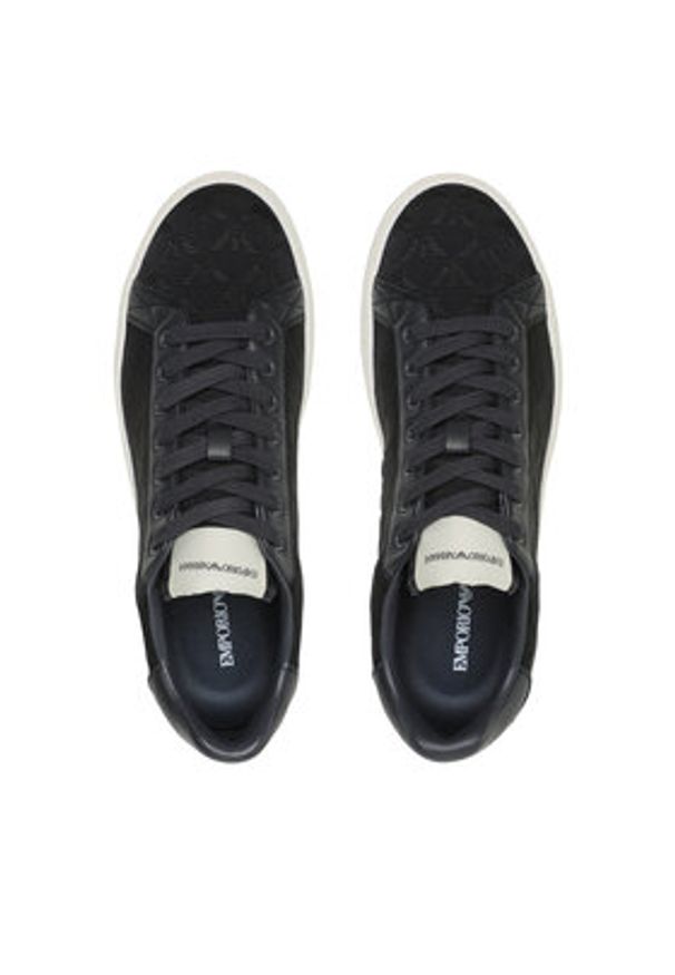 Emporio Armani Sneakersy X4X316 XM741 N151 Granatowy. Kolor: niebieski. Materiał: materiał