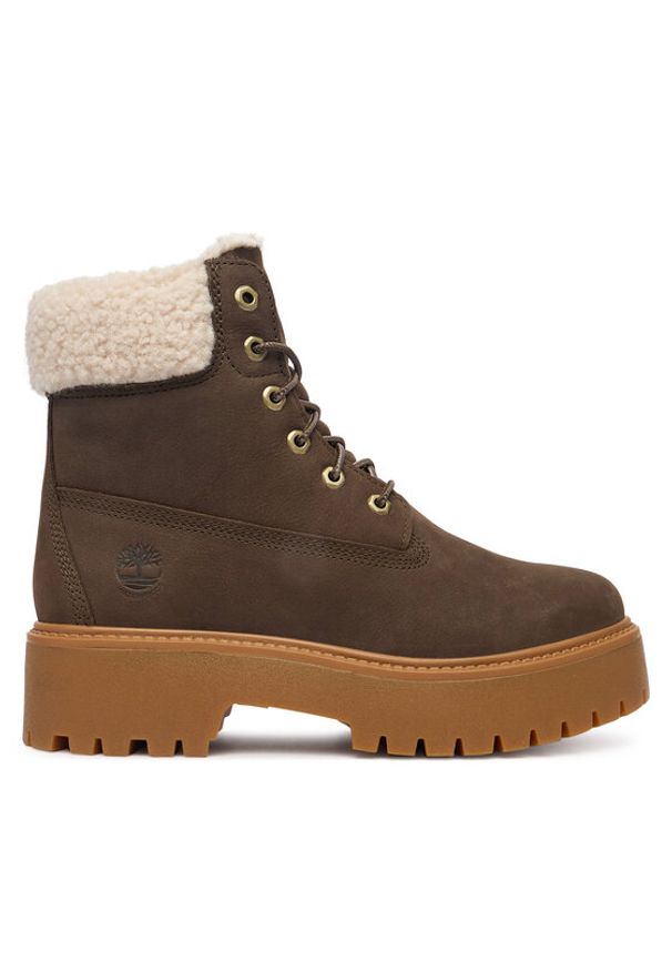 Timberland Trzewiki TB0A2PU6W011 Brązowy. Kolor: brązowy. Materiał: skóra