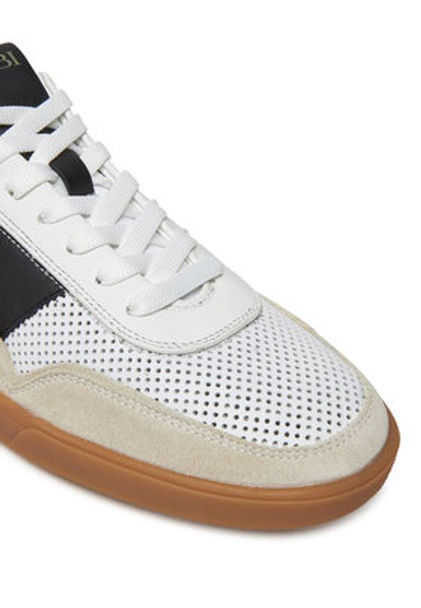 Fabi Sneakersy FU1320 Biały. Kolor: biały. Materiał: skóra