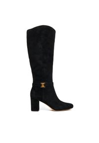 Lauren Ralph Lauren - LAUREN RALPH LAUREN Kozaki Kellie 802967843001 Czarny. Kolor: czarny. Materiał: zamsz, skóra