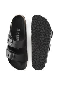 Birkenstock - Klapki damskie BIRKENSTOCK ARIZONA. Okazja: na co dzień, na spacer. Kolor: czarny. Materiał: materiał. Wzór: paski. Sezon: lato. Styl: klasyczny, casual #7