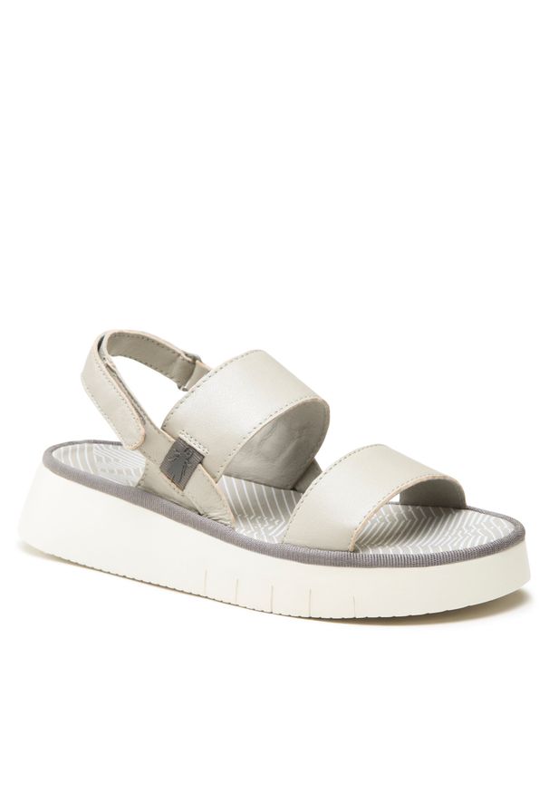 Sandały Fly London Curafly P501318014 Silver. Kolor: srebrny. Materiał: skóra