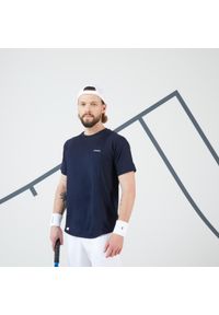 ARTENGO - Koszulka tenisowa męska Artengo Dry Gaël Monfils. Kolor: niebieski. Materiał: poliester, materiał, elastan. Sport: tenis