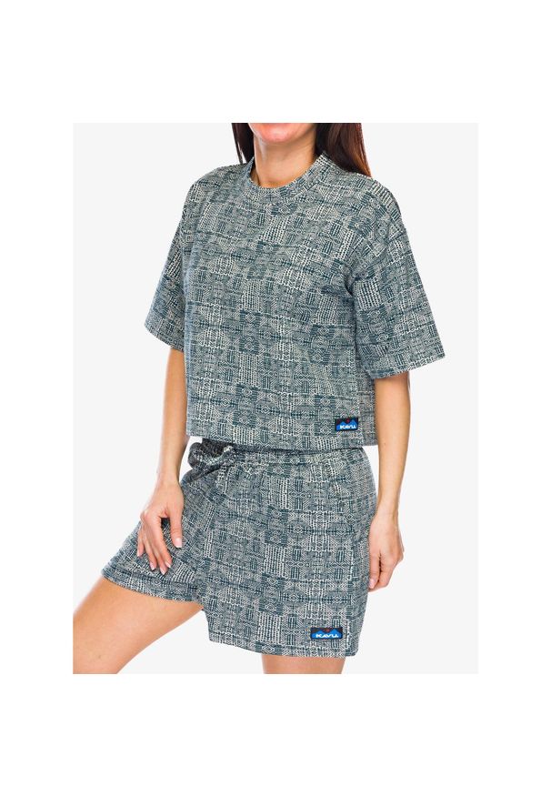 KAVU - Koszulka bawełniana damska Kavu Live Free. Kolor: niebieski. Materiał: bawełna