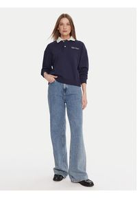 United Colors of Benetton - United Colors Of Benetton Bluza 3WNWD3011 Granatowy Regular Fit. Kolor: niebieski. Materiał: bawełna, syntetyk #5