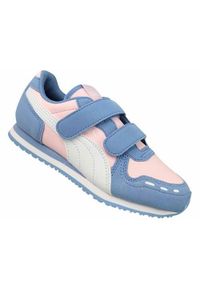 Buty do chodzenia dla dzieci Puma Cabana Racer Sl 20 V Ps. Zapięcie: rzepy. Kolor: różowy. Materiał: materiał, syntetyk. Szerokość cholewki: normalna. Sport: turystyka piesza