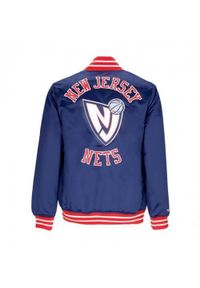 Mitchell & Ness Nba Heavyweight Satin Jacket New Jersey Nets. Kolor: niebieski. Materiał: jersey. Sport: koszykówka