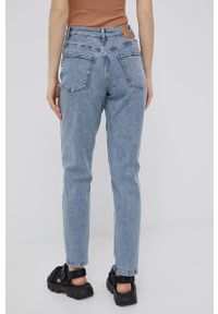 Pieces jeansy damskie high waist. Stan: podwyższony. Kolor: niebieski #4
