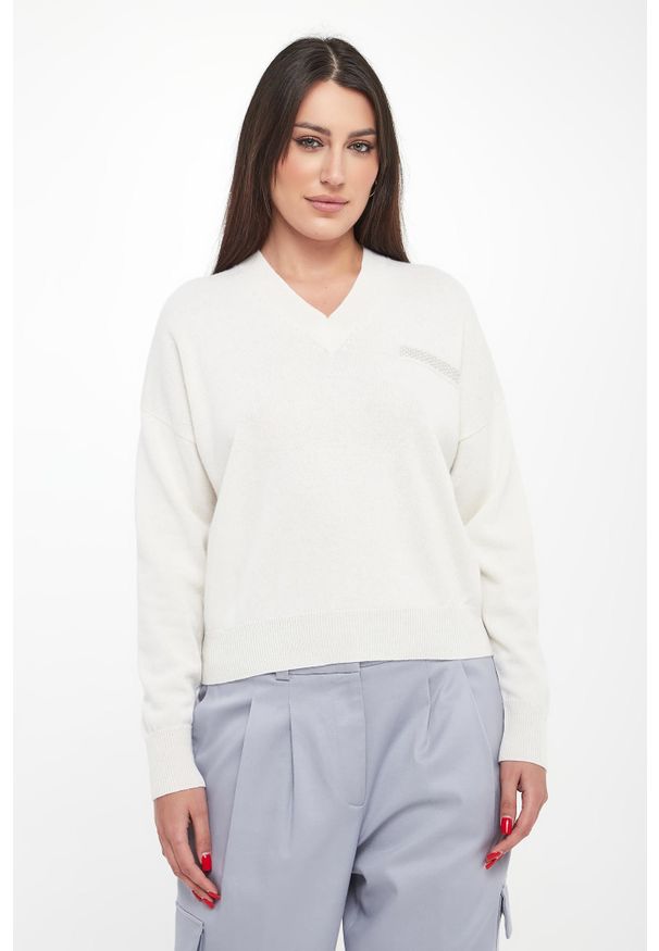 Sweter damski wełniany PESERICO. Materiał: wełna