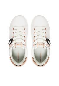 Karl Lagerfeld - KARL LAGERFELD Sneakersy KL42376T Biały. Kolor: biały. Materiał: skóra #5