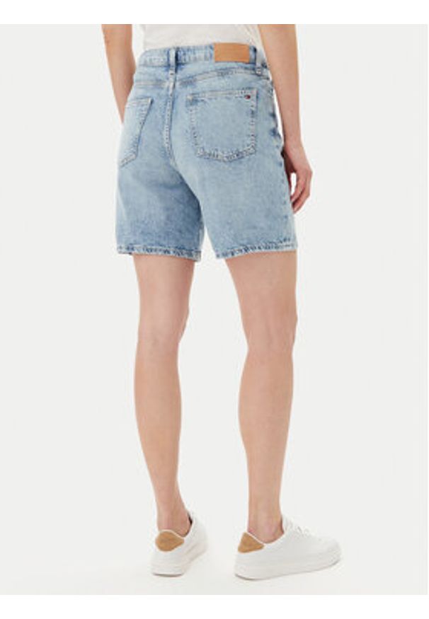TOMMY HILFIGER - Tommy Hilfiger Szorty jeansowe WW0WW45505 Błękitny Regular Fit. Kolor: niebieski. Materiał: bawełna