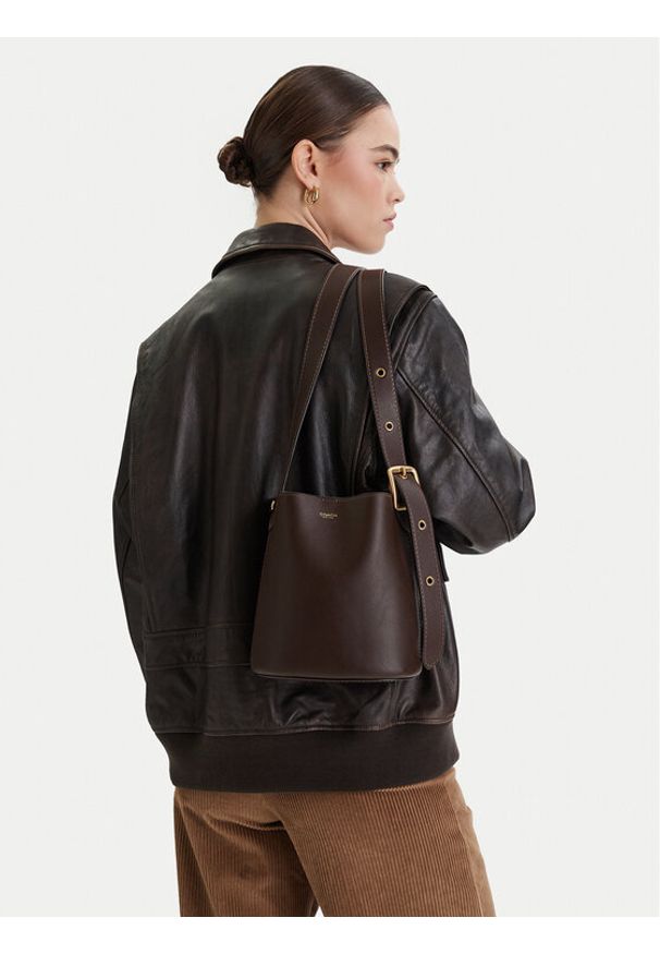 Coach Torebka Bleecker Bucket Bag 21 CCX07 Brązowy. Kolor: brązowy. Materiał: skórzane