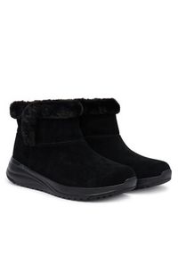 skechers - Skechers Botki On-The-Go Stellar 144775/BBK Czarny. Kolor: czarny. Materiał: zamsz, skóra
