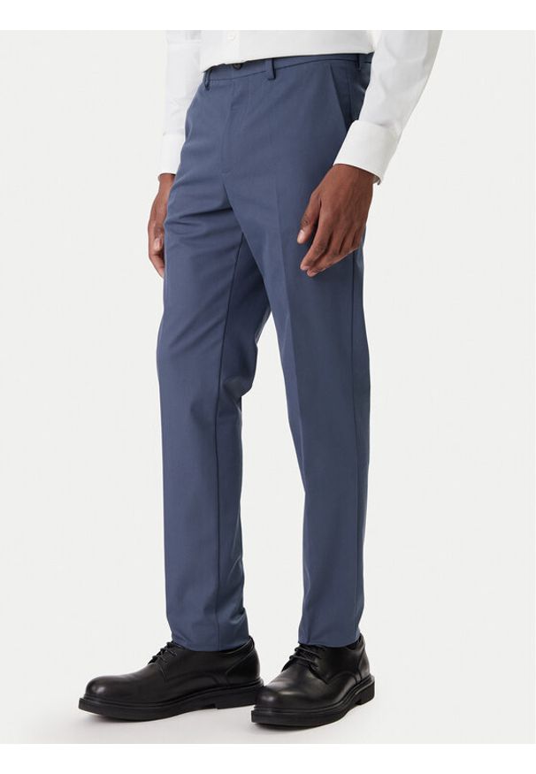 BOSS Chinosy P-Kaiton1 50543945 Niebieski Slim Fit. Kolor: niebieski. Materiał: bawełna