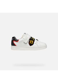 Geox - Buty GEOX J ECLYPER BOY Biały. Okazja: na co dzień. Kolor: czarny, biały, wielokolorowy. Materiał: syntetyk, tkanina