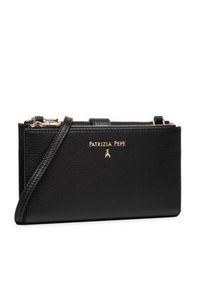Patrizia Pepe Torebka CQ9774/L001-K103 Czarny. Kolor: czarny. Materiał: skórzane