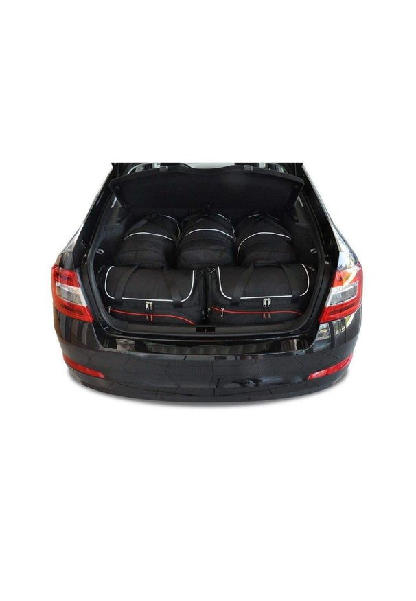 KJUST - Torby Do Bagażnika Skoda Octavia Liftback 2013-2020 5Szt Kjust. Kolor: czarny. Styl: sportowy