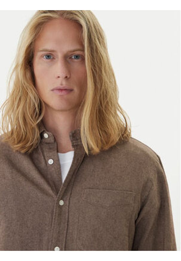 Jack & Jones Koszula Blubrook 12282353 Beżowy Regular Fit. Kolor: beżowy. Materiał: bawełna