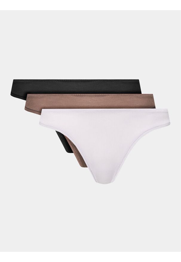 Calvin Klein Underwear Komplet stringów 000QD5220E Kolorowy. Wzór: kolorowy