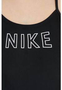 Nike jednoczęściowy strój kąpielowy Cutout kolor czarny miękka miseczka. Kolor: czarny. Materiał: poliester, skóra #2