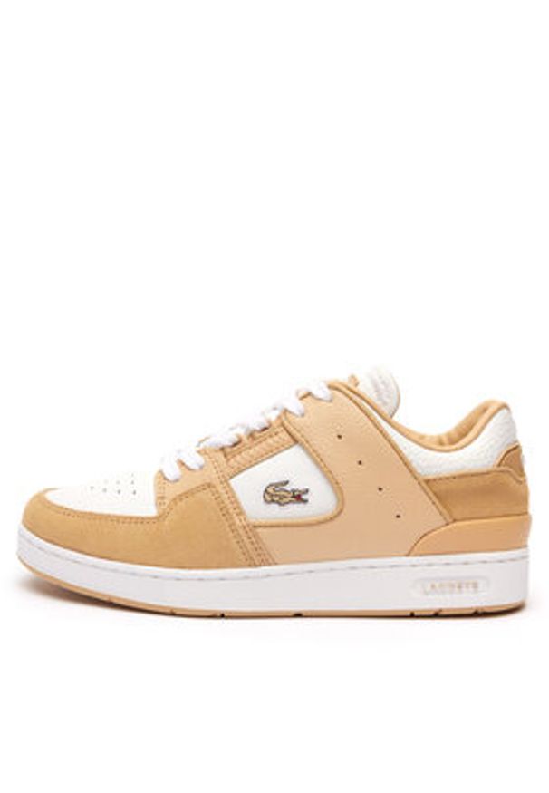Lacoste Sneakersy Court Cage 747SFA0105 Brązowy. Kolor: brązowy. Materiał: skóra