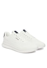 TOMMY HILFIGER - Tommy Hilfiger Sneakersy Lightweight Runner Mix FM0FM05755 Écru. Materiał: materiał #2
