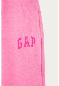 GAP - Spodnie dziecięce 104-176 cm. Kolor: różowy. Materiał: bawełna, poliester, dzianina. Wzór: gładki #2
