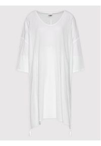 Max Mara Beachwear Sukienka letnia Paglie 32210328 Biały Oversize. Kolor: biały. Materiał: bawełna. Sezon: lato. Typ sukienki: oversize #5