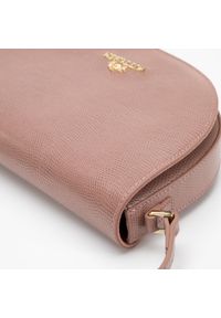 Wittchen - Damska saddle bag ze skóry o fakturze lizard różowa. Kolor: różowy. Materiał: skórzane. Styl: elegancki #2