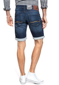 Mustang - SPODENKI MUSTANG Chicago Short Denim Blue. Materiał: denim #10