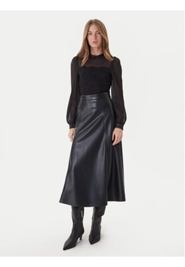 Morgan Body 251-TWIST Czarny Slim Fit. Kolor: czarny. Materiał: wiskoza