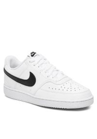 Nike - NIKE COURT VISION LO BE Sneakersy damskie. Okazja: na co dzień, do pracy, na spacer, na uczelnię. Kolor: biały. Materiał: guma, syntetyk, skóra. Szerokość cholewki: normalna. Sezon: lato. Model: Nike Court. Sport: turystyka piesza #6