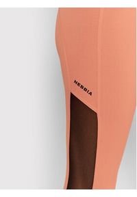 NEBBIA Legginsy Mesh 573 Różowy Slim Fit. Kolor: różowy. Materiał: syntetyk