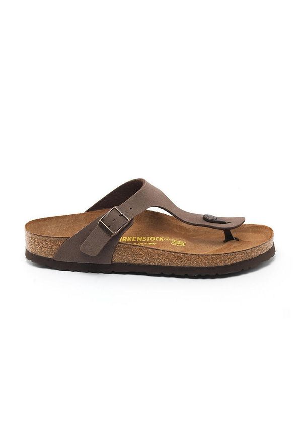 Japonki damskie Birkenstock 043751. Kolor: brązowy, wielokolorowy, beżowy. Materiał: syntetyk, materiał