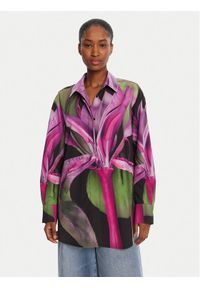 Desigual Koszula Orquidea Lacroix 25WWCW20 Kolorowy Relaxed Fit. Materiał: bawełna. Wzór: kolorowy