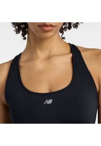 Biustonosz New Balance WB51032BK – czarny. Kolor: czarny. Materiał: tkanina, skóra, poliester, materiał. Wzór: gładki. Sport: fitness #5