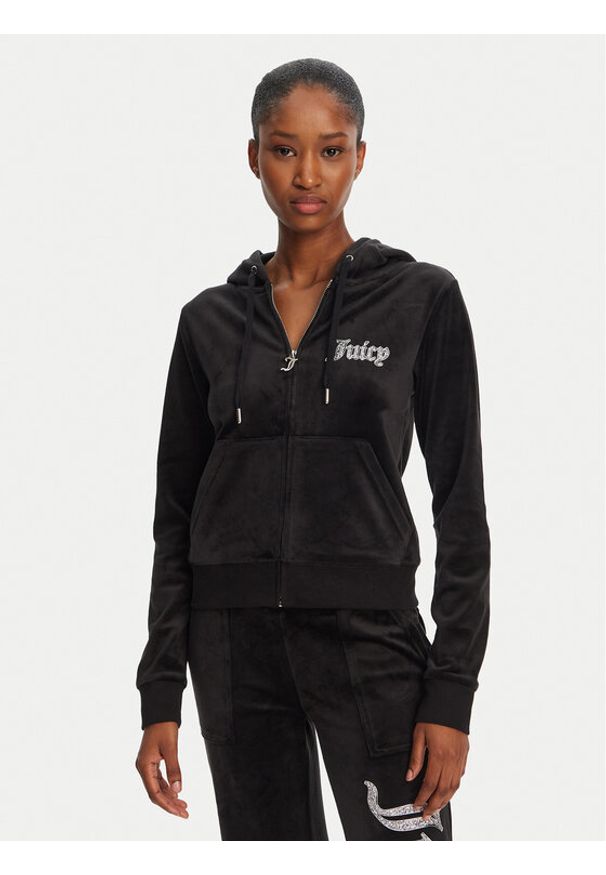 Juicy Couture Bluza Robertson JCBAS125805 Czarny Regular Fit. Kolor: czarny. Materiał: syntetyk