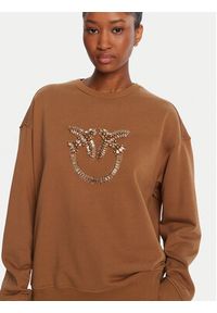 Pinko - PINKO Bluza Nelly 100534 A2RO Brązowy Regular Fit. Kolor: brązowy. Materiał: bawełna #2