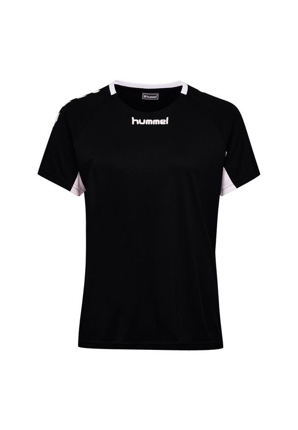 Koszulka sportowa z krótkim rękawem damska Hummel Core Team Jersey Woman S/S. Kolor: czarny. Materiał: jersey. Długość rękawa: krótki rękaw. Długość: krótkie