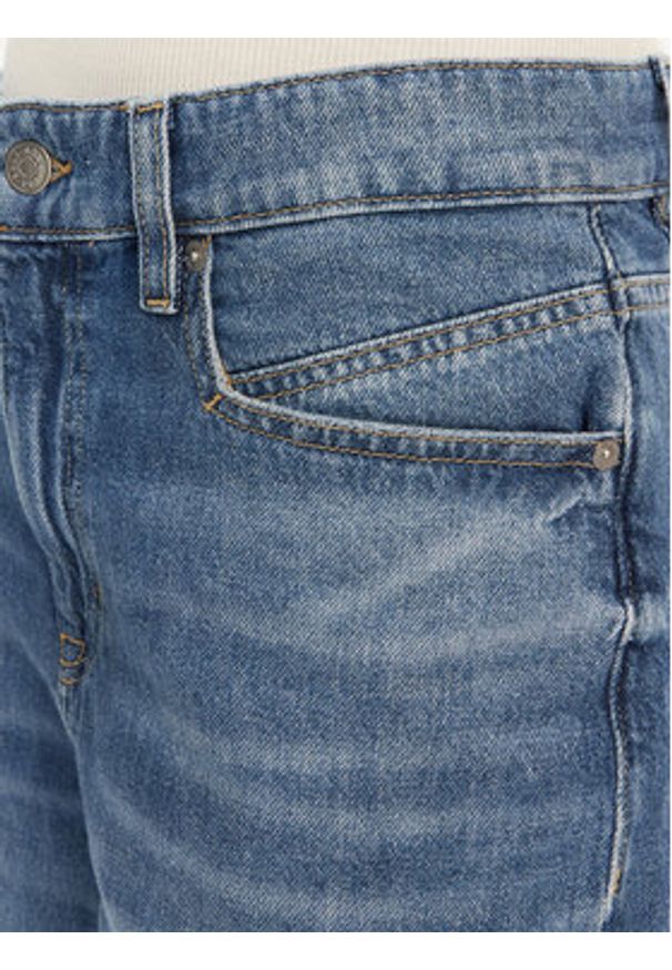 BOSS Szorty jeansowe 50534213 Niebieski Relaxed Fit. Kolor: niebieski. Materiał: bawełna