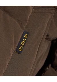 Hetrego - HETREGO - Kurtka puchowa Urban w kolorze khaki. Typ kołnierza: bez kaptura. Kolor: brązowy. Materiał: puch