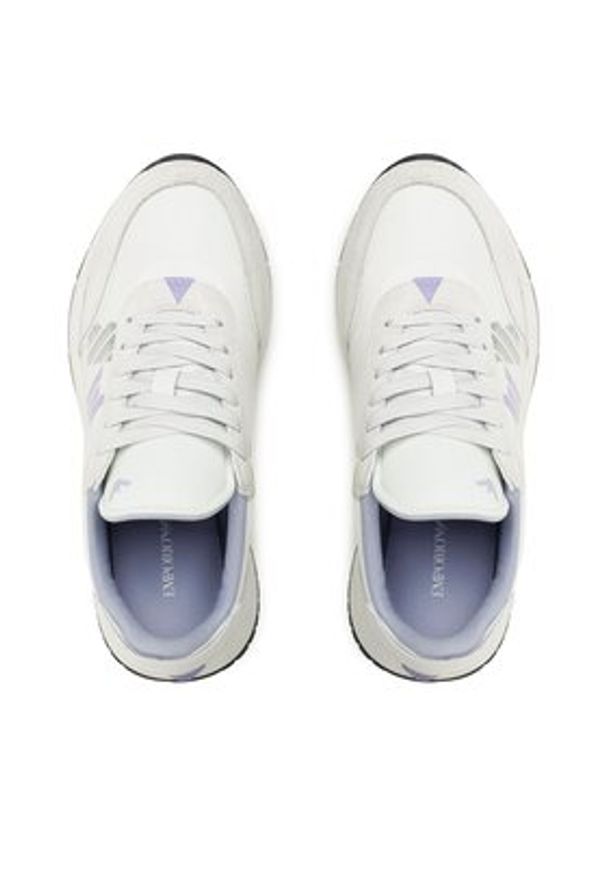 Emporio Armani Sneakersy X3X160 XN821 S770 Biały. Kolor: biały. Materiał: skóra