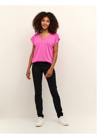 Kaffe T-Shirt Kalise 10504040 Różowy Regular Fit. Kolor: różowy. Materiał: syntetyk #9