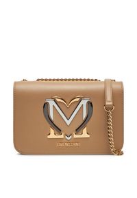 Love Moschino - LOVE MOSCHINO Torebka JC4330PP0LKN0106 Beżowy. Kolor: beżowy. Materiał: skórzane