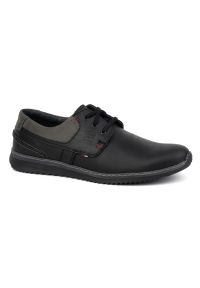 Olivier Buty Męskie Skórzane Casual Model 308GT czarne. Okazja: na co dzień. Kolor: czarny. Materiał: skóra. Styl: casual #8