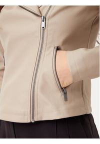 Noisy may - Noisy May Kurtka z imitacji skóry Rebel 27000741 Beżowy Slim Fit. Kolor: beżowy. Materiał: skóra #5