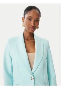 Maryley Marynarka 26EB187/43AC Turkusowy Regular Fit. Kolor: turkusowy. Materiał: syntetyk #3