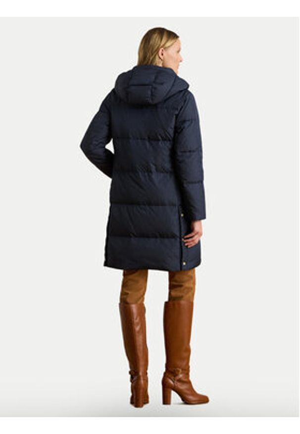 Lauren Ralph Lauren - LAUREN RALPH LAUREN Płaszcz zimowy 297P04126003 Granatowy Straight Fit. Kolor: niebieski. Materiał: syntetyk. Sezon: zima