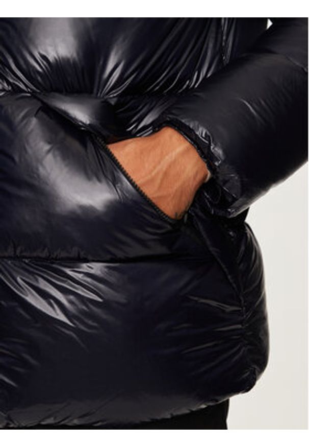 Hetrego - Hetregó Kurtka puchowa Justin 8N562 Granatowy Regular Fit. Kolor: niebieski. Materiał: syntetyk