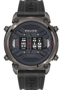Zegarek Police Zegarek męski Police PL.PEWJP2108301 czarny. Kolor: czarny #1
